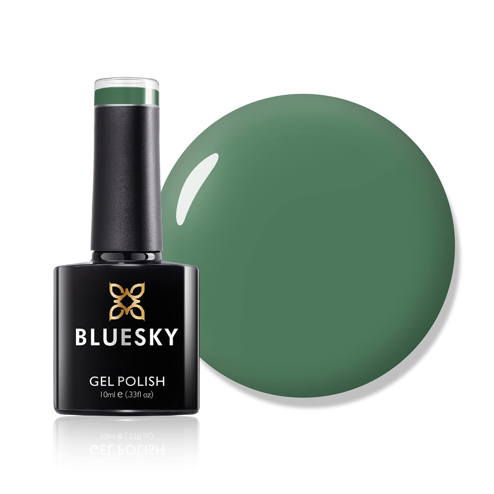 Bluesky Gel Nail Polish, Jade- A052, Dark, Emerald, Long Lasting, Chip Resistant, 10 Ml (Requires Drying Under Uv Led Lamp) Green