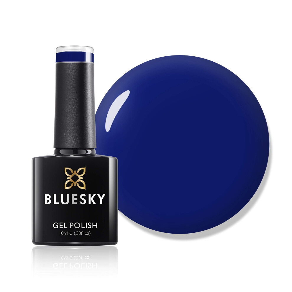 Bluesky Blue Sky Gel Nail Polish, Navy Seals A024, Dark, Navy, Long Lasting, Chip Resistant, 10 Ml (Requires Drying Under Uv Led Lamp)