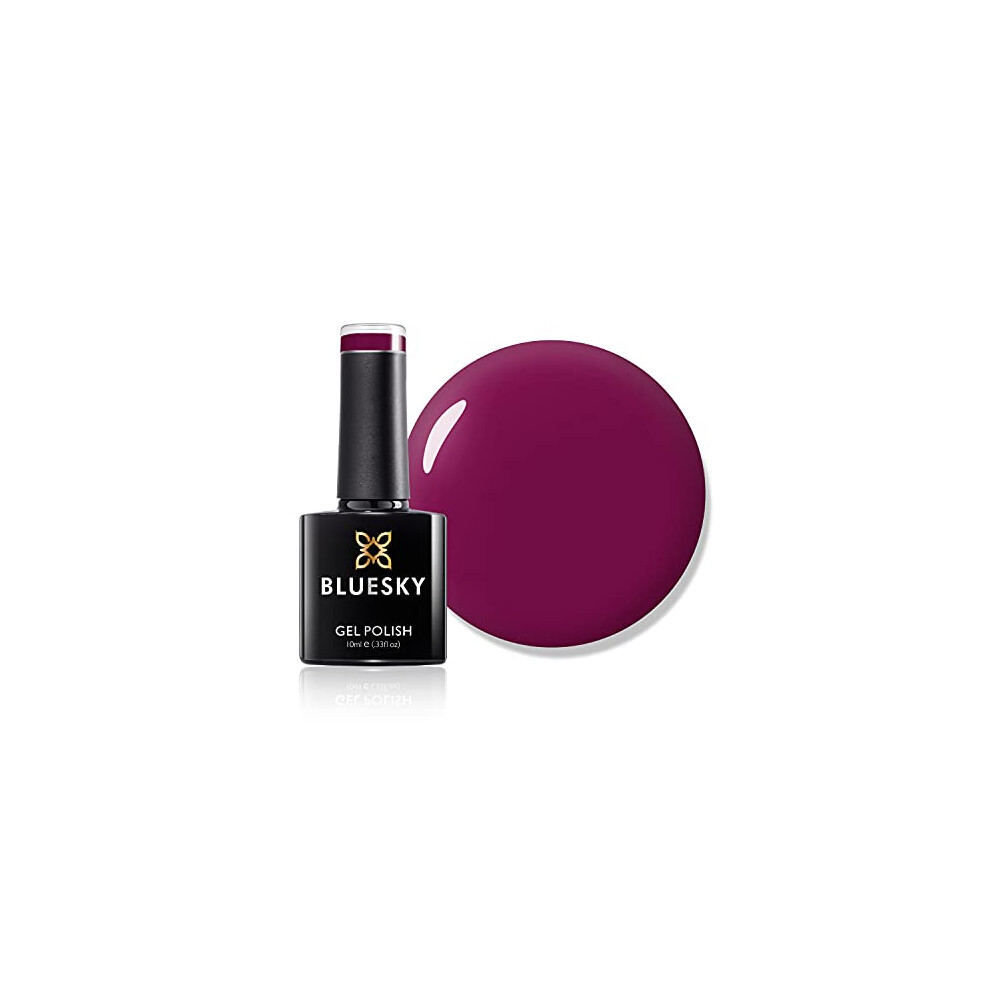 Bluesky Gel Nail Polish, Tinted Love 80557, Claret, Currant, Dark, Purple, Red, Long Lasting, Chip Resistant, 10 ml (Requires Drying Under UV LED