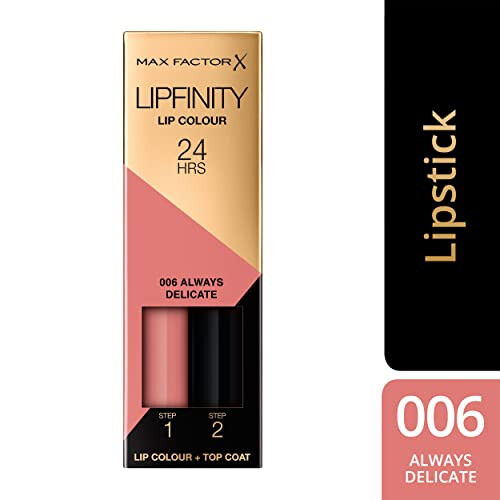Max Factor Max Factor Lipfinity Long-Lasting Two Step Lipstick - 6 Always Delicate, 4.2g 2