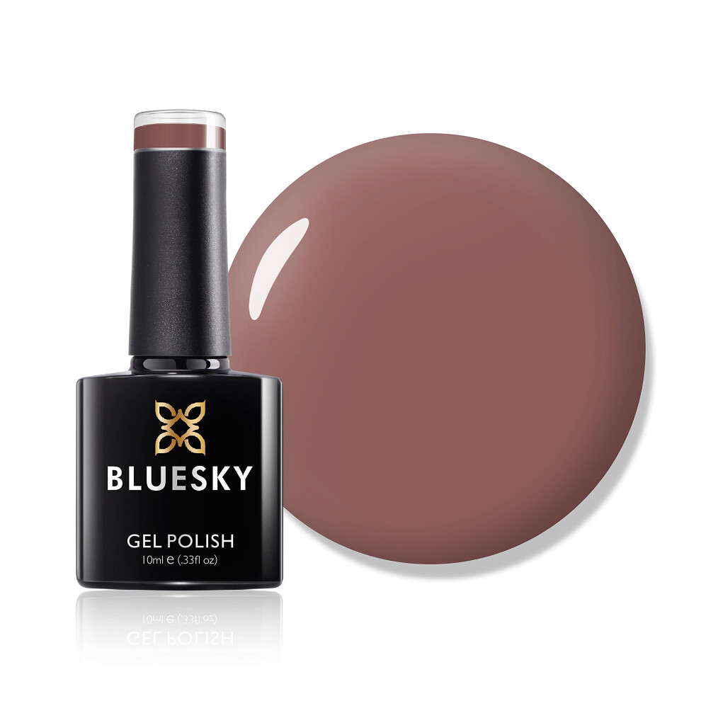 Bluesky Gel Nail Polish, Light Brown A043, Brown, Latte, Light,Tan Long Lasting, Chip Resistant, 10 ml (Requires Drying Under UV LED Lamp)