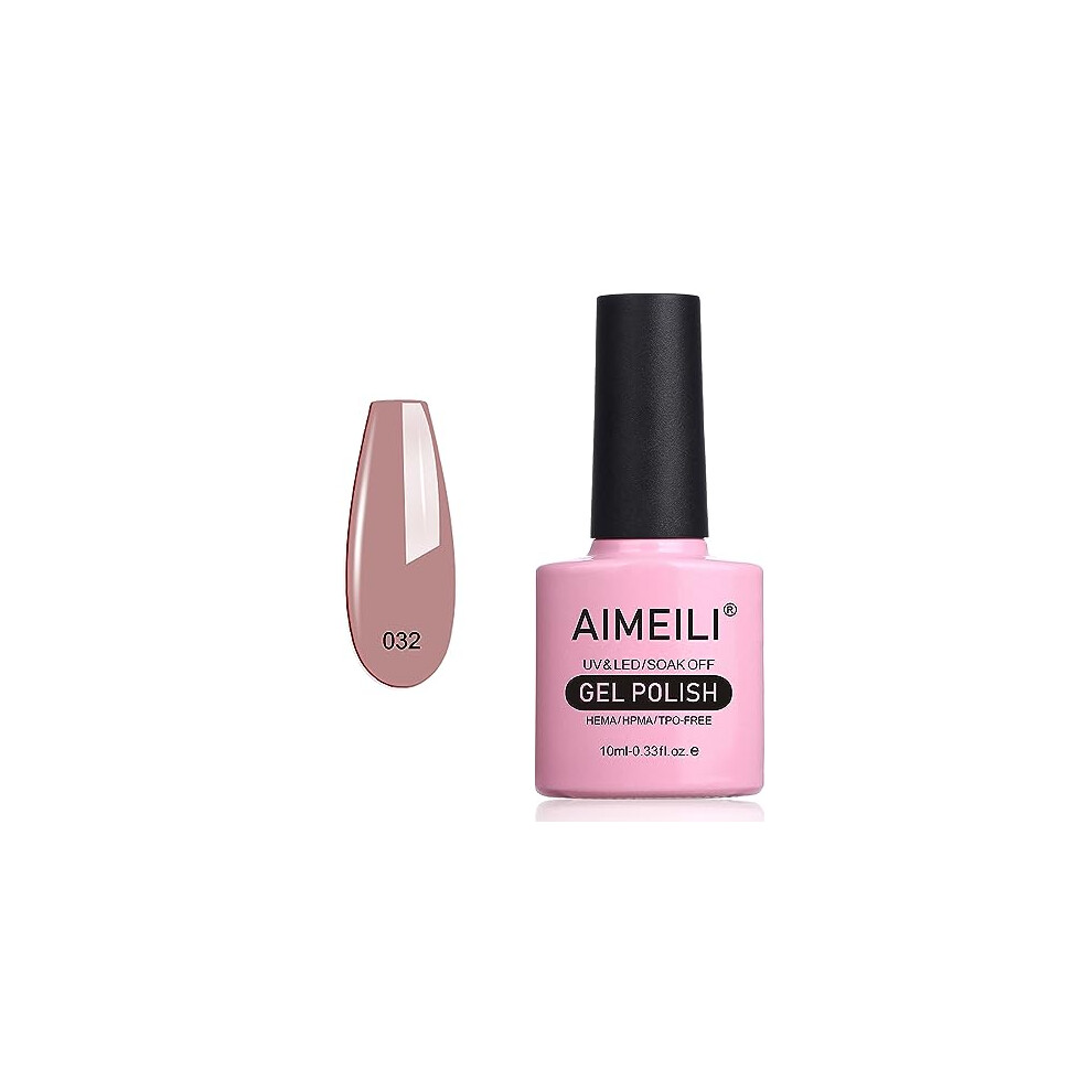Aimeili Cream Soak Off Uv Led Nude Gel Nail Polish - Eur So Chic (032) 10Ml