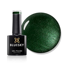 Bluesky Gel Nail Polish, Dark Green Sparkle 80541, Dark, Dark Green, Glitter, Green, Long Lasting, Chip Resistant, 10 ml (Requires Drying Under UV LED