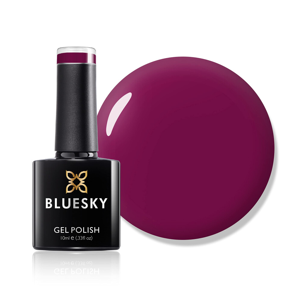 Bluesky Gel Nail Polish, Tinted Love 80557, Dark Red, Long Lasting, Chip Resistant, 10 ml (Requires Drying Under UV LED Lamp)