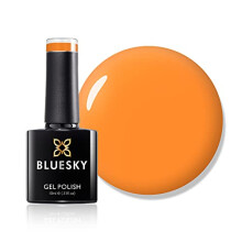 Bluesky Gel Nail Polish, Orange Sorbet Neon04, Carrot, Light, Neon, Orange, Long Lasting, Chip Resistant, 10 ml (Requires Drying Under UV LED Lamp)