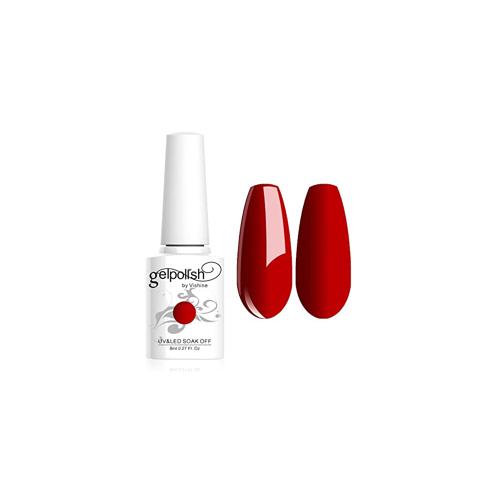 Vishine Brand Nail Varnish Gloss Polish 8Ml Bottle Uv Gel Polish Nail Manicure Lacquer #1343