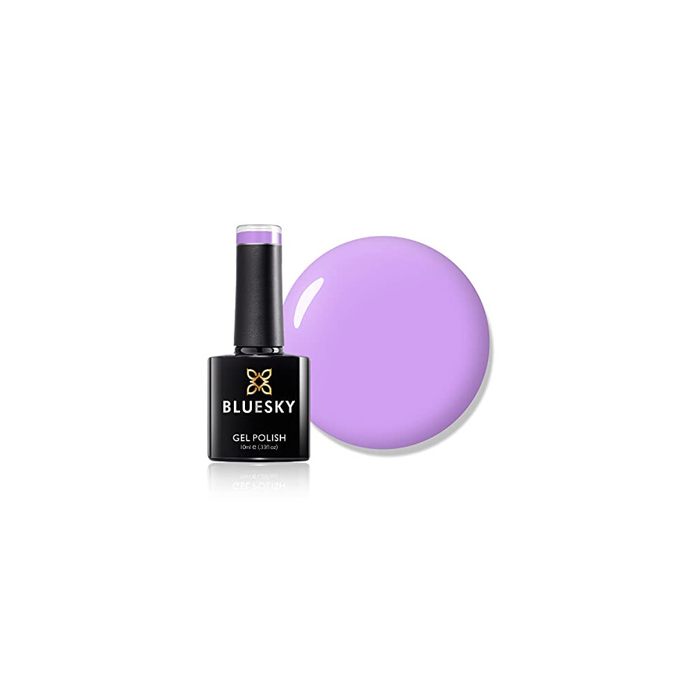 Bluesky Gel Nail Polish, Pastel Purple A070, Bright Pink, Lilac, Long Lasting, Chip Resistant, 10 ml (Requires Drying Under UV LED Lamp)