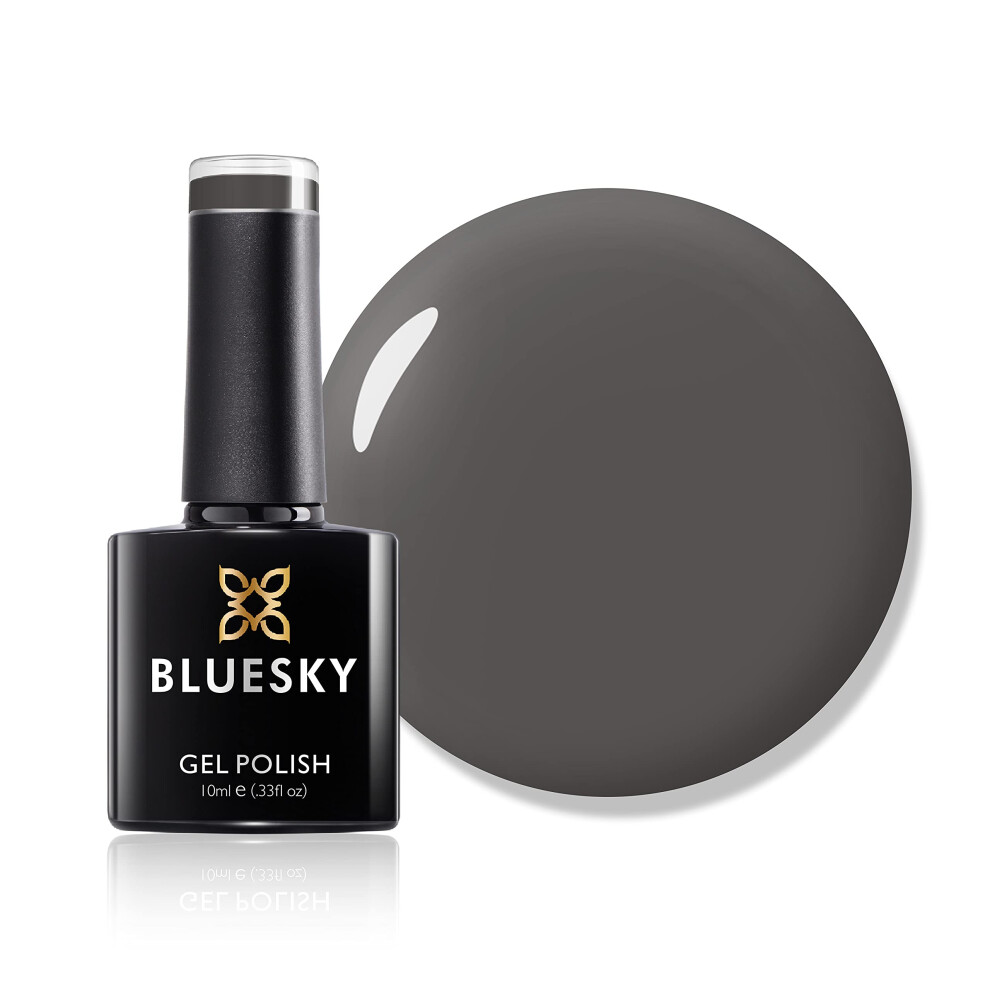 Bluesky Gel Nail Polish, Dark Grey A086, Long Lasting, Chip Resistant, 10 ml (Requires Drying Under UV LED Lamp)