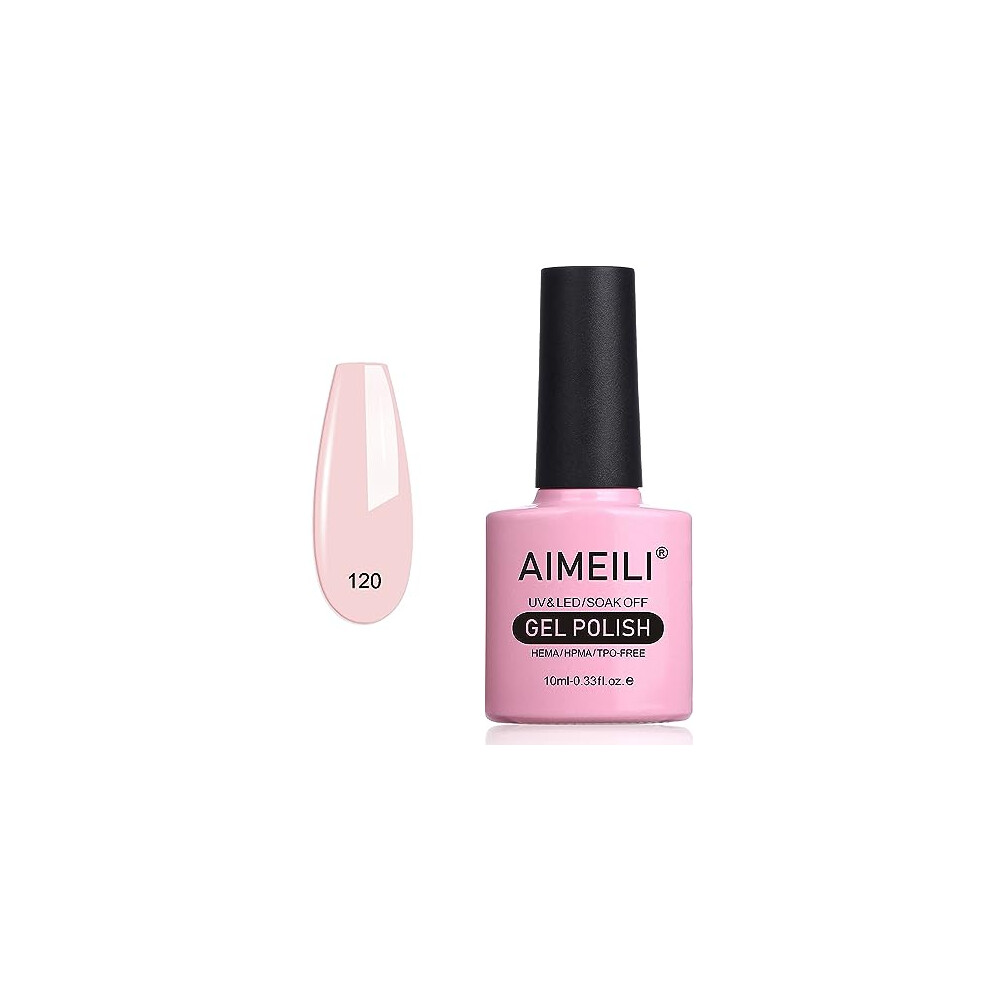 Aimeili Pink Soak Off Uv Led Light Gel Nail Polish - Rosa Xhybrida (120) 10Ml