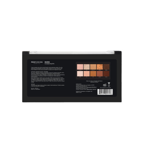 Profusion Cosmetics Nudes 10 Shade Eyeshadow Palette, Multicolour 2