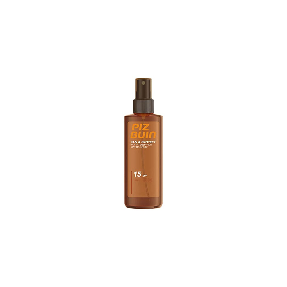 Piz Buin Tan and Protect Tan Accelerating Oil Spray SPF 15, 150 ml (Pack of 1)