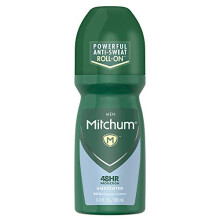 Mitchum Roll-On Antiperspirant and Deodorant for Men, Unscented, 3.4 Fluid Ounce