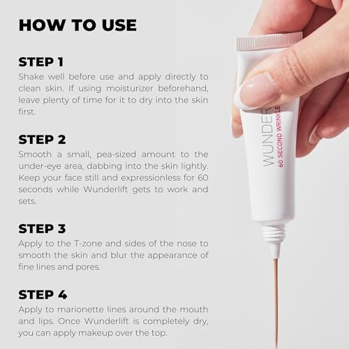 Wunder2 Wunder2 Wunderlift 60-Second Wrinkle Reducer Makeup Under Eye Cream, One size (Packaging may vary) 1
