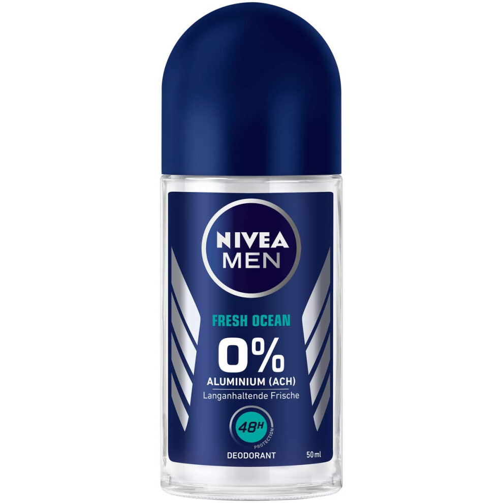 Nivea Men Fresh Active Deodorant Spray 6 Pack (6 x 50 ml), Non-aluminium Deodorant roller with Refreshing Formula, Deodorant with 48-Hour Protection