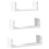 VidaXL (white) vidaXL Wall Display Shelf Floating Rack Hanging Shelf Engineered Wood 3 pcs 6