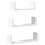 VidaXL (white) vidaXL Wall Display Shelf Floating Rack Hanging Shelf Engineered Wood 3 pcs 1