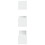 VidaXL (white) vidaXL Wall Display Shelf Floating Rack Hanging Shelf Engineered Wood 3 pcs 5