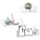 VidaXL (white) vidaXL Wall Display Shelf Floating Rack Hanging Shelf Engineered Wood 3 pcs 3