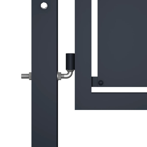 VidaXL vidaXL Gartentor aus Stahl 100 x 100 cm Anthrazit 2