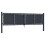 VidaXL vidaXL Gartentor aus Stahl 300 x 75 cm Anthrazit 2