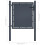 VidaXL vidaXL Gartentor aus Stahl 100 x 100 cm Anthrazit 4