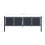 VidaXL vidaXL Gartentor aus Stahl 300 x 75 cm Anthrazit 4