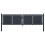 VidaXL vidaXL Gartentor aus Stahl 300 x 75 cm Anthrazit 1