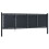 VidaXL vidaXL Gartentor aus Stahl 350 x 100 cm Anthrazit 2