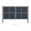 VidaXL vidaXL Gartentor aus Stahl 300 x 200 cm Anthrazit 4