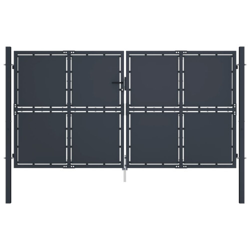 VidaXL vidaXL Gartentor aus Stahl 300 x 200 cm Anthrazit