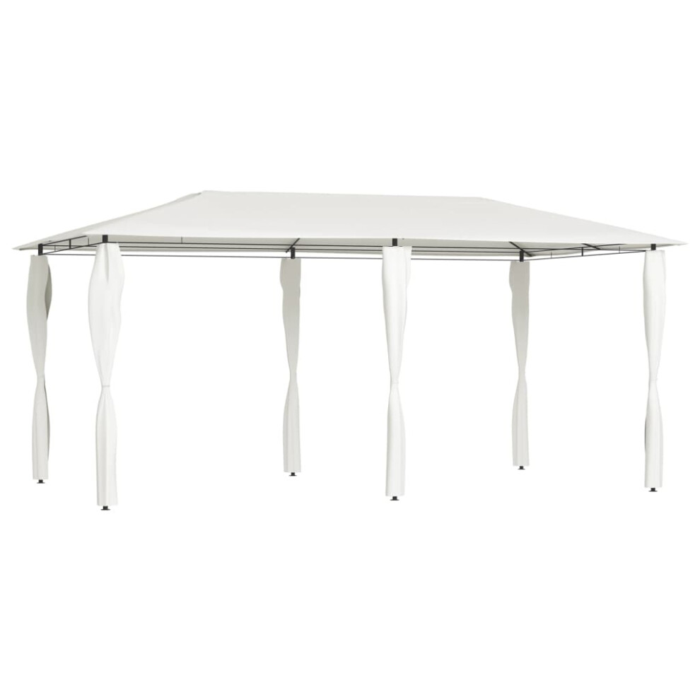 Vidaxl (Cream) Gazebo With Post Covers Canopy Shelter Garden Pavilion Sunshade Tent Cream
