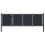VidaXL vidaXL Gartentor aus Stahl 350 x 100 cm Anthrazit 1