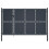 VidaXL vidaXL Gartentor aus Stahl 350 x 150 cm Anthrazit 1
