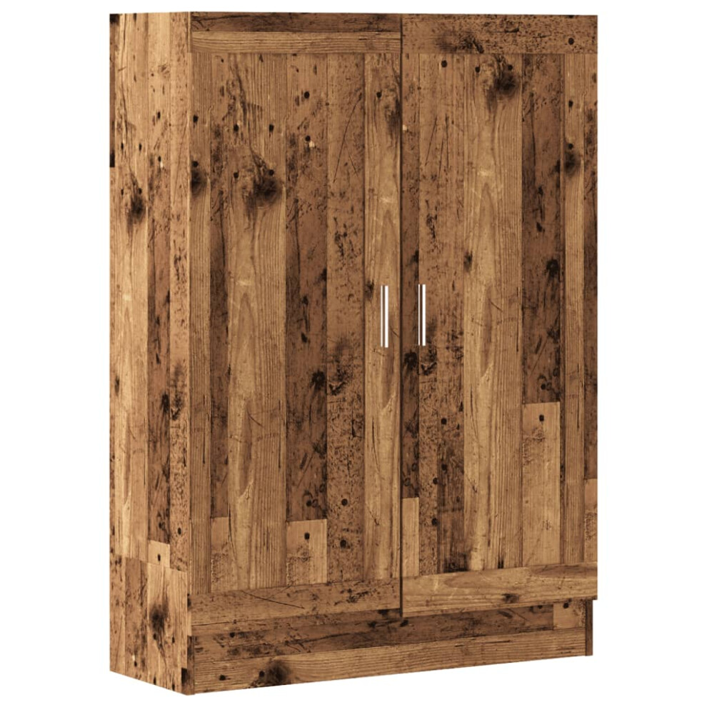 Vidaxl (Old Wood) Book Cabinet Storage Rack Bookshelf Bookcase Sideboard Engineered Wood Brown
