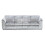 (Silver, 4 Seater) Crystal Crushed Velvet Full Back Corner Sofa Range 1