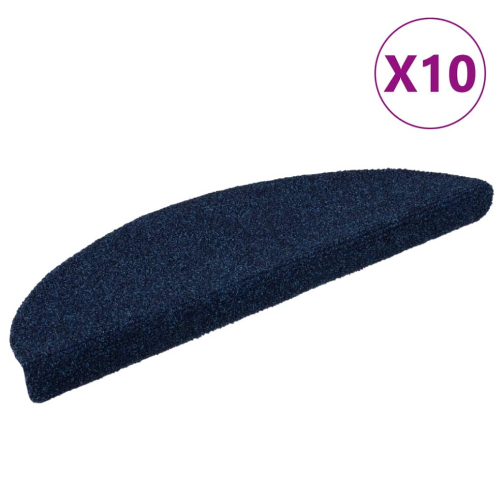 (navy, 56 x 17 x 3 cm/ 10 pcs) vidaXL Self-adhesive Stair Mats Decoration Stair Protector Anti-slip Stair Rug