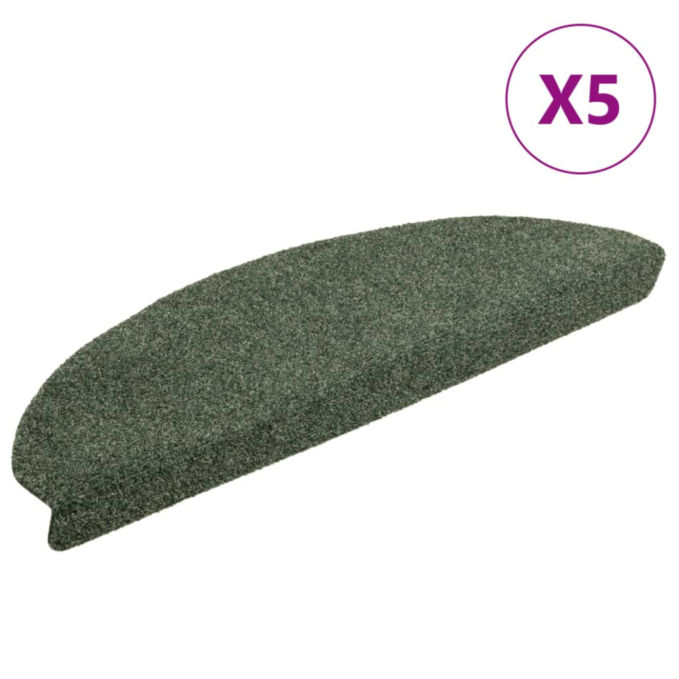 (green, 65 x 21 x 4 cm/ 5 pcs) vidaXL Self-adhesive Stair Mats Decoration Stair Protector Anti-slip Stair Rug