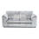 (Silver, 3 Seater) Crystal Crushed Velvet Full Back Corner Sofa Range 1