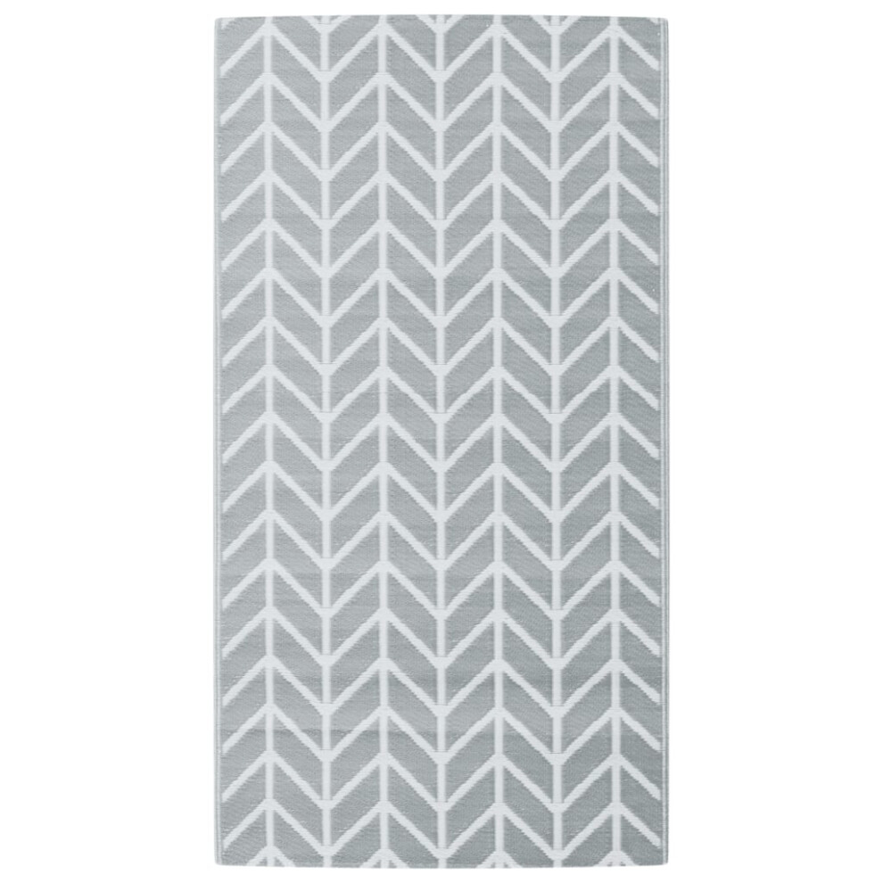 (light grey and white, 80 x 150 cm) vidaXL Outdoor Carpet Garden Rug Carpet Patio Mat Area Rug Balcony Blanket PP