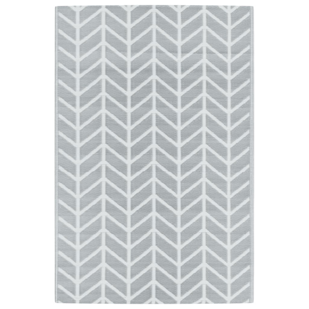 (light grey and white, 120 x 180 cm) vidaXL Outdoor Carpet Garden Rug Carpet Patio Mat Area Rug Balcony Blanket PP