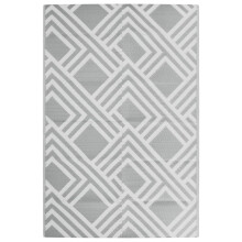 (stripe grey, 120 x 180 cm) vidaXL Outdoor Carpet Garden Rug Carpet Patio Mat Area Rug Balcony Blanket PP