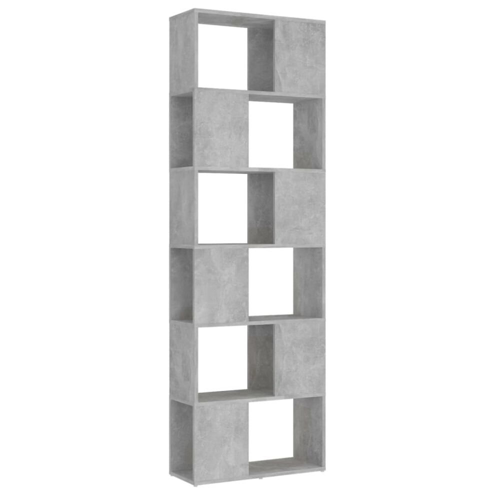 (concrete grey) vidaXL Book Cabinet Room Divider Privacy Screen Home Bookcase Multi Colours