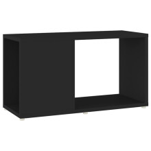 (black) vidaXL TV Cabinet TV Stand Media TV Unit Entertainment Centre Engineered Wood