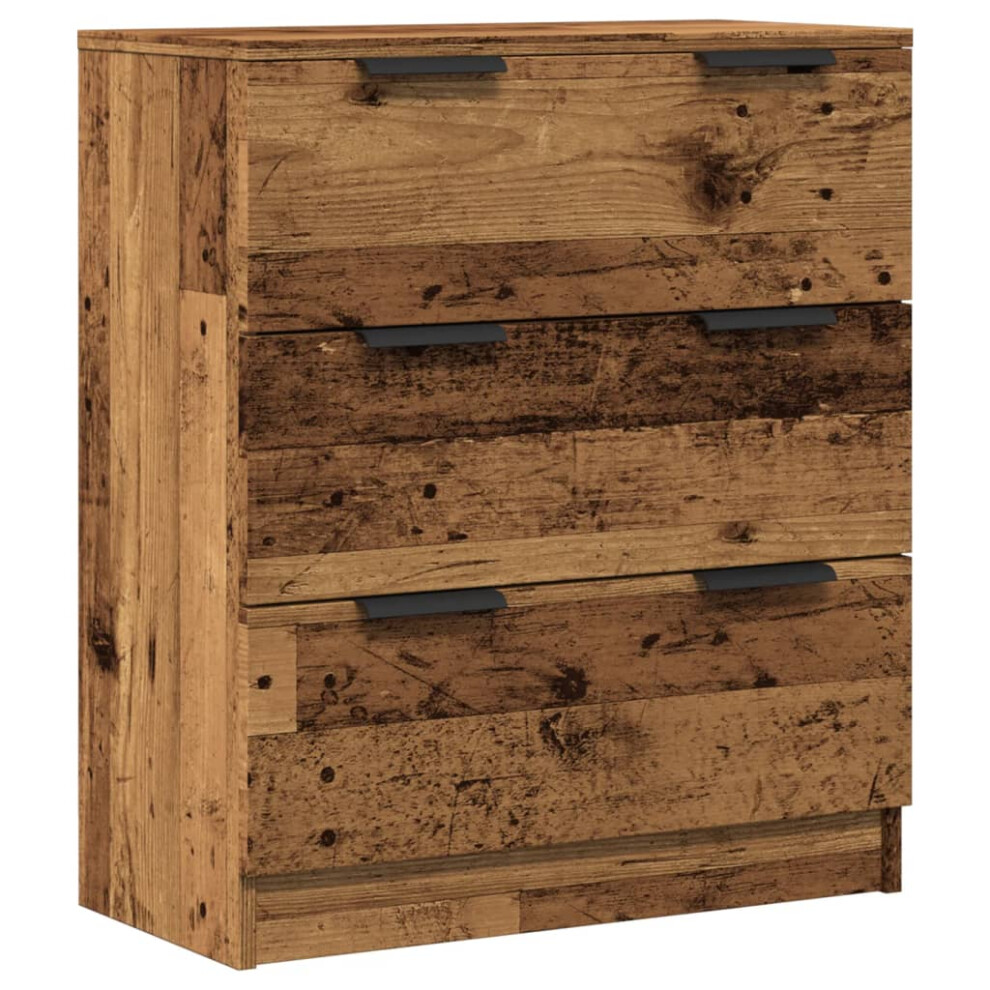 Vidaxl (Old Wood) Sideboard Console Cabinet Storage Cupboard Highboard Engineered Wood Brown