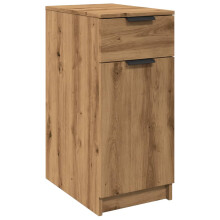 (artisan oak) vidaXL Desk Cabinet Desk Cupboard Home Office Storage Cabinet Engineered Wood