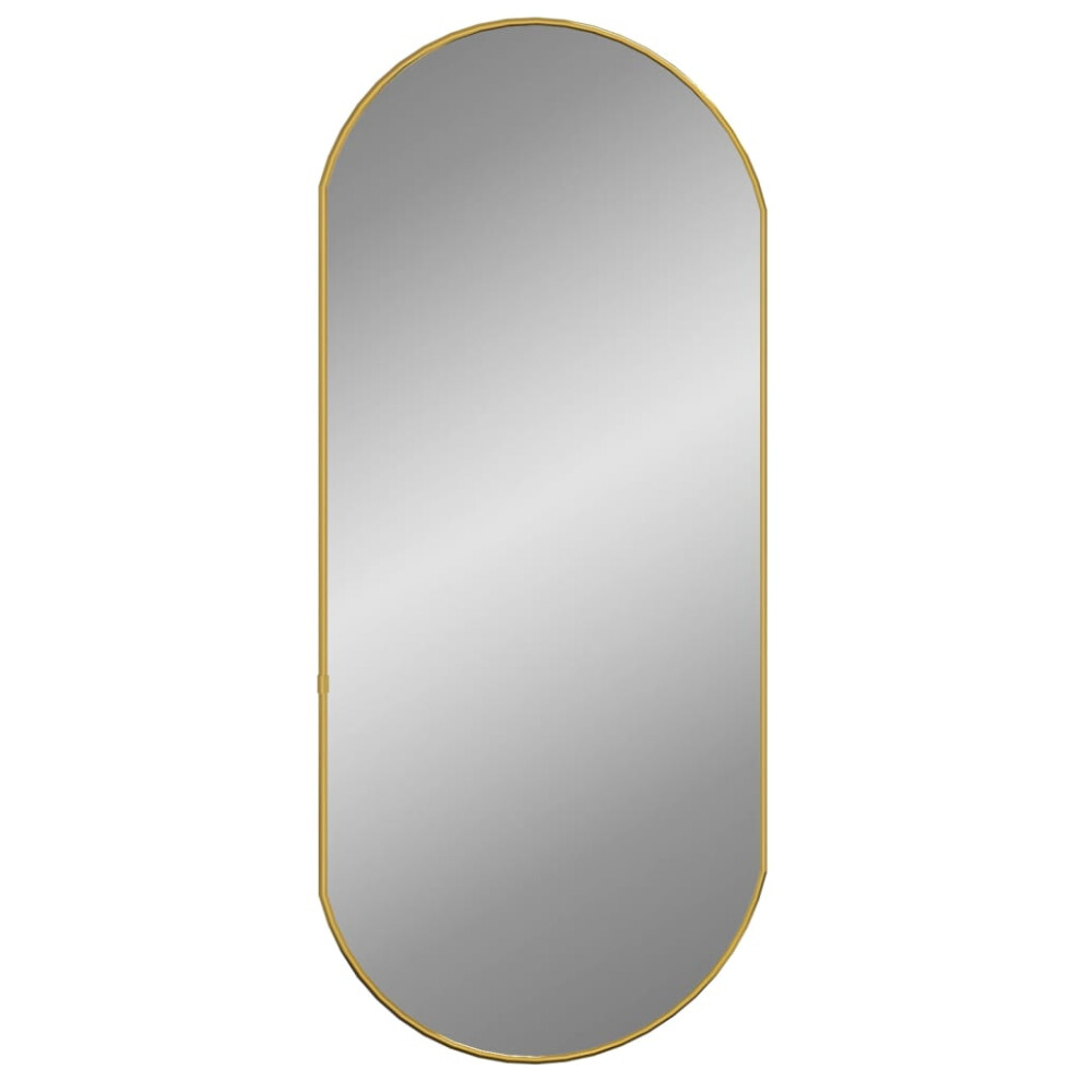 (gold, 80 X 35 cm) vidaXL Wall Mirror Oval Hall Vanity Toilet Hanging Mirror Multi Colours/Sizes