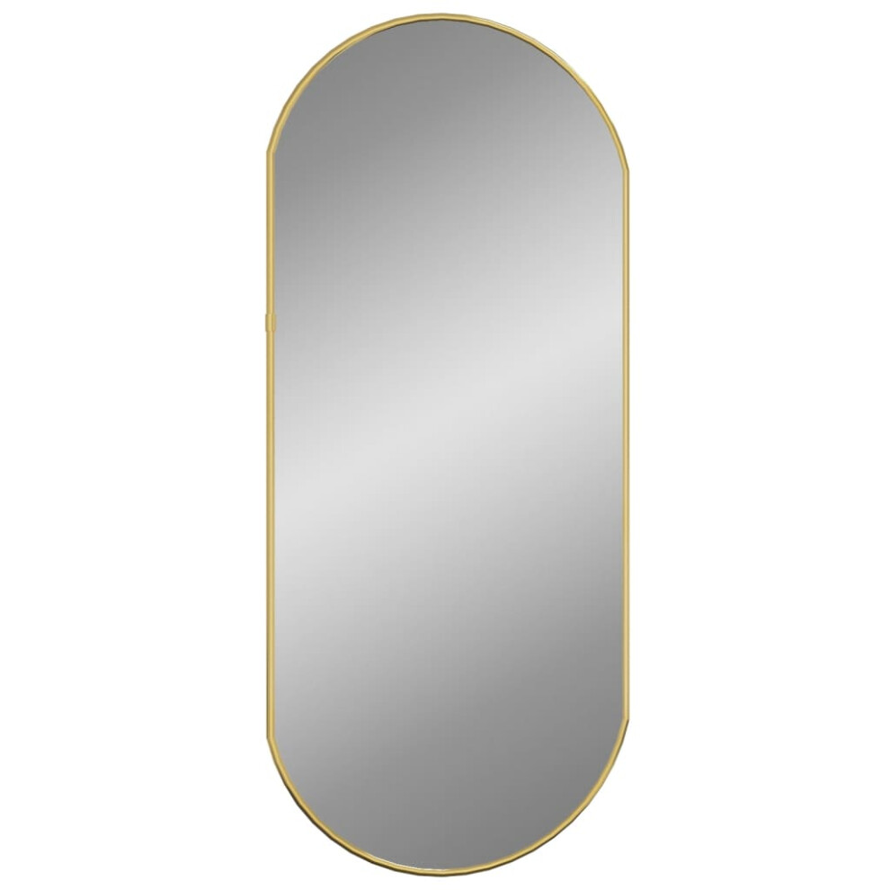 (gold, 70 X 30 cm) vidaXL Wall Mirror Oval Hall Vanity Toilet Hanging Mirror Multi Colours/Sizes