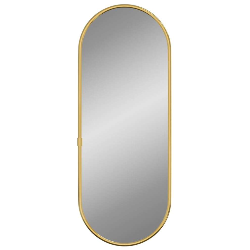 (gold, 40 x 15 cm) vidaXL Wall Mirror Oval Hall Vanity Toilet Hanging Mirror Multi Colours/Sizes