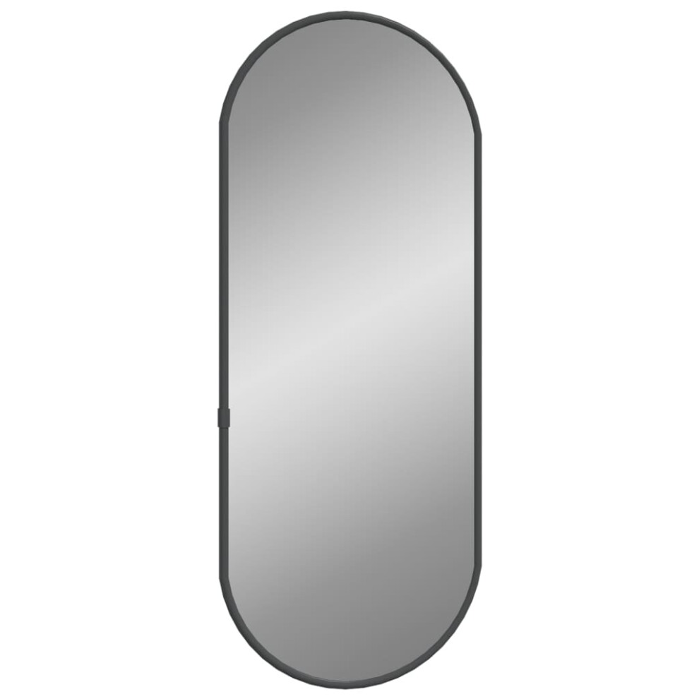 (black, 50 x 20 cm) vidaXL Wall Mirror Oval Hall Vanity Toilet Hanging Mirror Multi Colours/Sizes