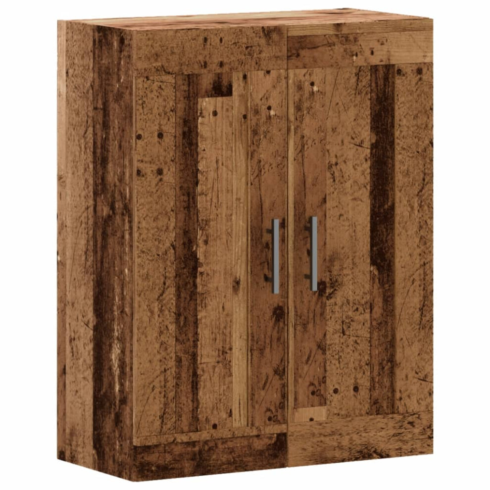 (old wood) vidaXL Wall Mounted Cabinet Hanging Storage Cabinet Old Wood Engineered Wood